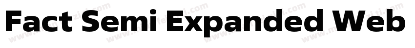 Fact Semi Expanded Web Bold Regular字体转换
